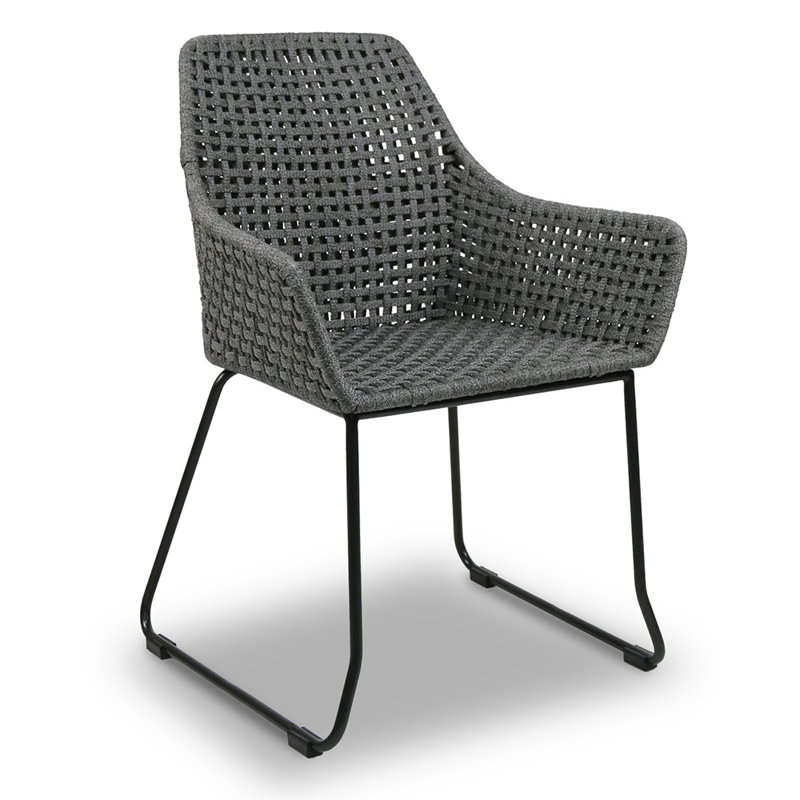 Fauteuil Isle, Marine / gris anthracite