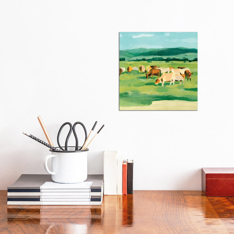 Rural Fields I by Annie Warren - Wrapped Canvas Print, 30.48 cm H x 30.48 cm W