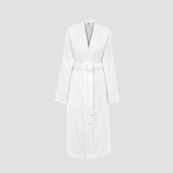 Miel Cotton Terry Cloth Gender Neutral Above Knee Bathrobe with Pockets