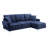 Caelin 85.38" Wide Chenille Modular Sofa & Chaise-105287655-105287656