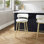 Tabouret pivotant en métal et en métal ivoire