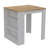 Elkins 3-Drawer Kitchen Island White And Pine-1234450143