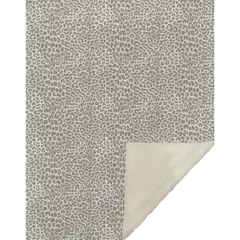 Jeté en sherpa Addison, Taupe