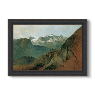 Le Dachstein du Plassen près de Hallstatt, 1827 - Frederick Gauermann - Toile sur mesure