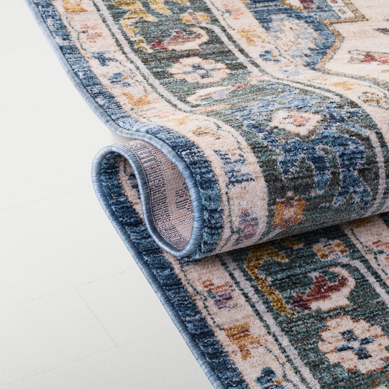 Lauren Ralph Lauren 1422 Performance Oriental Rug, Round 6'7"