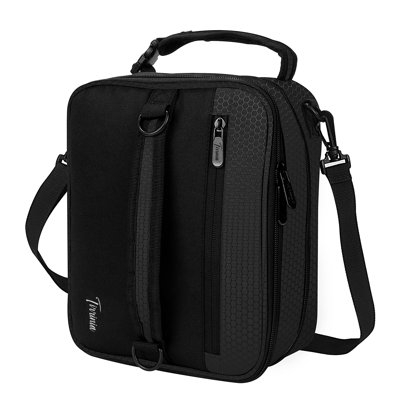Tirrinia Expandable Insulated Lunch Bag, Leakproof Flat Lunch Cooler Tote with Shoulder Strap