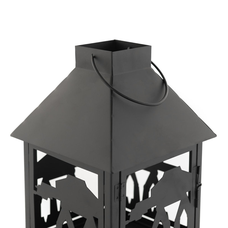 Barabbas 12'' H Iron Tabletop Lantern