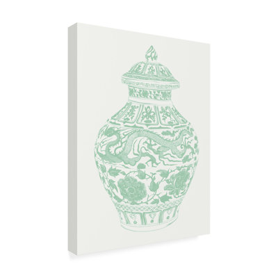 «Bol Menthe Vases II» par Melissa Wang - reproduction d'art sur toile tendue