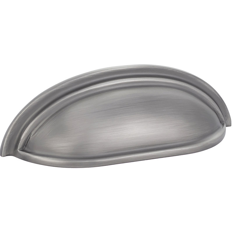 3" Center to Center Cup/Bin Pull, Pewter, 4"