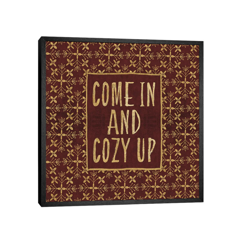 Cozy Up by Veronique Charron - Print on Canvas, Black Framed, 45.72 cm H x 45.72 cm W