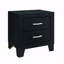 Table de chevet noire