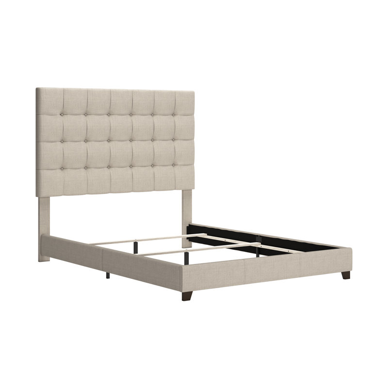 Lit tapissier capitonné standard Dolante, Grand