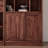 Pure solid wood black walnut bookcase