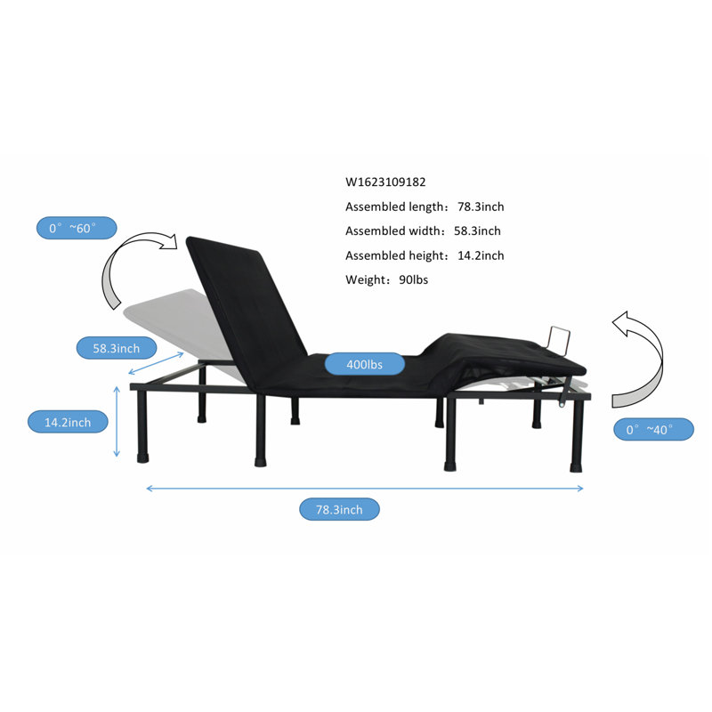 Versatile Motorized Adjustable Bed Base for Enhanced Comfort and Relaxation
