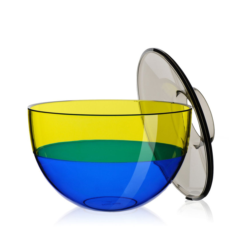 Vase de table Shibuya par Christophe Pillet, Gris / Jaune / Bleu