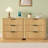 23.2'' W 3-Drawer Fluted Nightstand with Charging Station