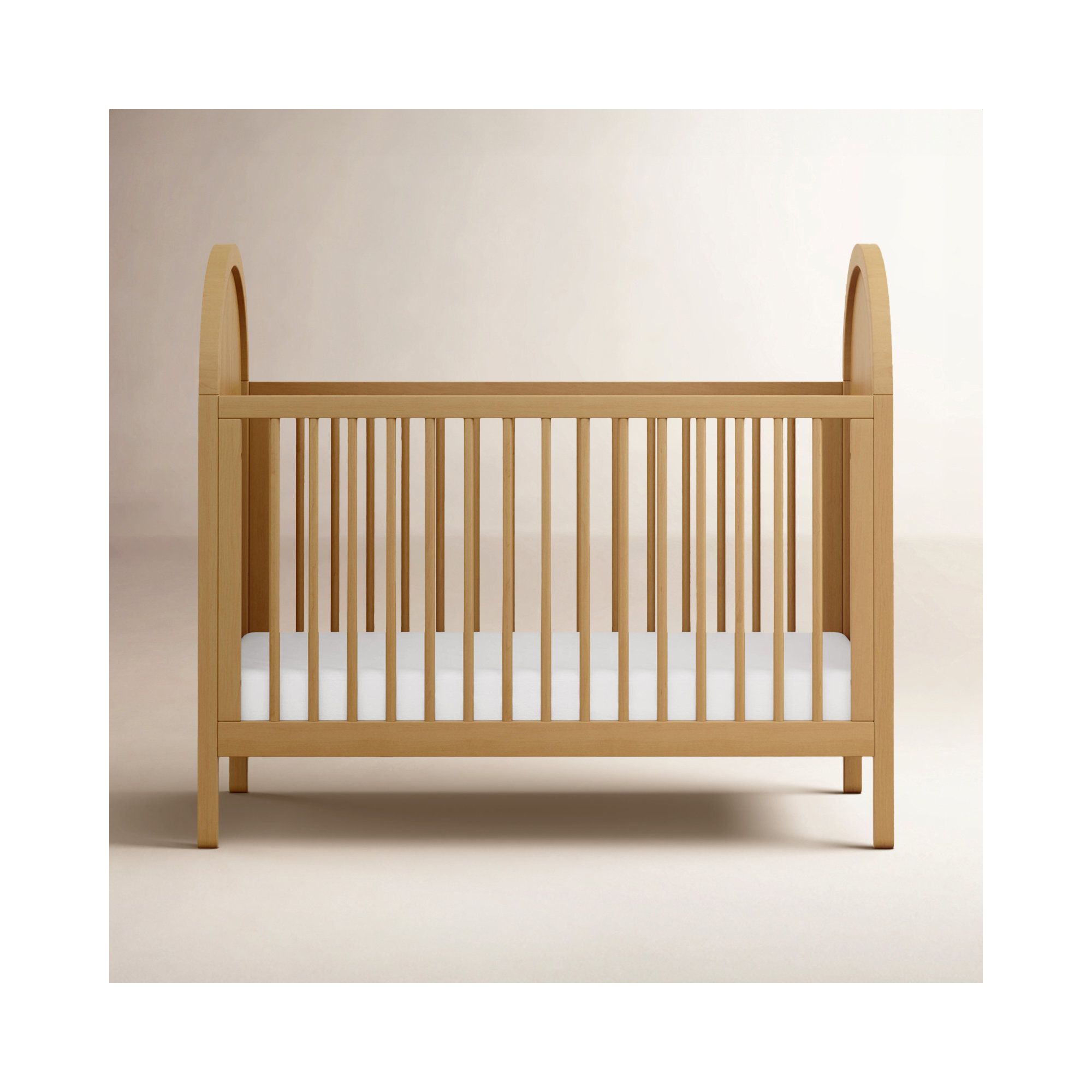 Bondi 3-in-1 Convertible Crib with Toddler Bed Conversion Kit, Honey