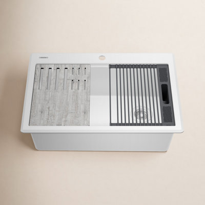 Everest™ 30" Granite Composite Workstation Sink