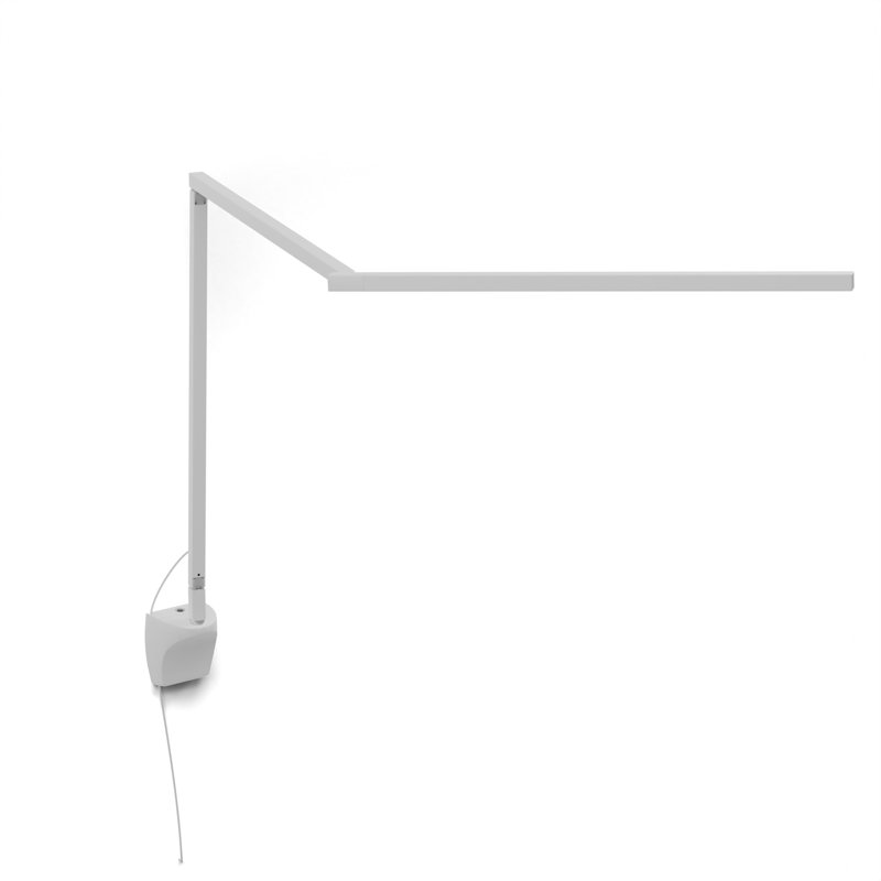 Lampe de bureau Z-Bar Gen 4 avec fixation murale, H 15,8 po x l 32 po x P 8,8 po, 5000 K, Blanc mat
