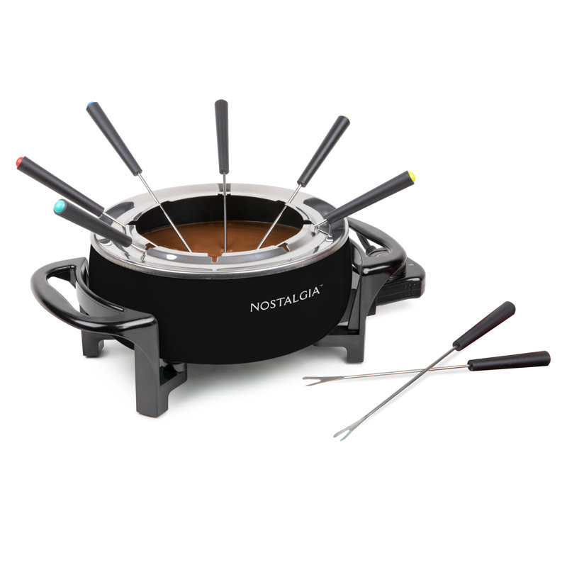 Fondue électrique 12 tasses Nostalgia, Noir