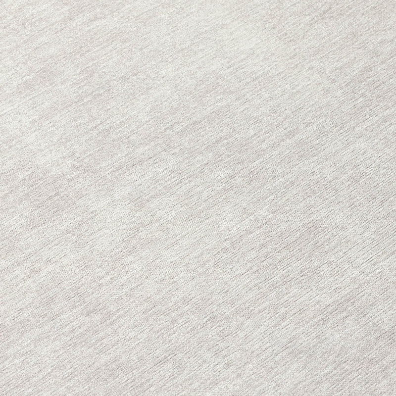 Ivory Flat Woven Rectangular Washable Synthetic Rug