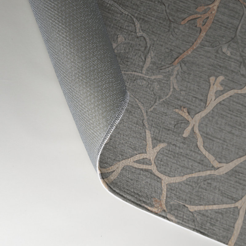 Tapis intérieur et extérieur gris Nature, Rectangle 5 pi x 7 pi