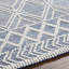 Géométrique tissé à plat recyclé P.E.T. Tapis bleu-1538859611