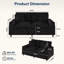 Upholstered 59.1 " Sofa-2101285571