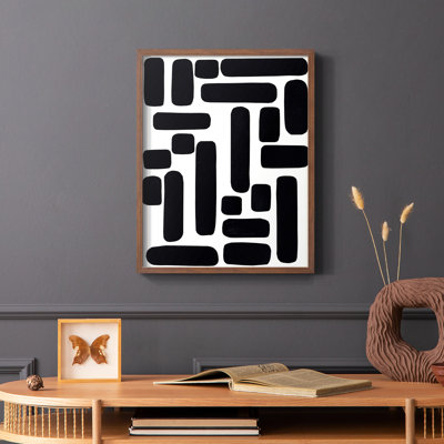 Shuffle IV, reproduction encadrée - bois massif