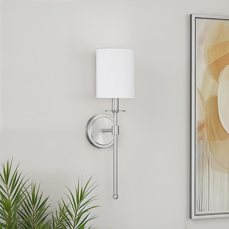 MacDowell 1 - Light Dimmable Wallchiere in Polished Nickel, Polished Nickel