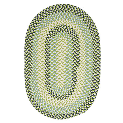 Tapis tressé vert/brun clair Carousel