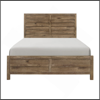 Mobilier de chambre à coucher de style rustique avec motif de lignes modernes et patiné