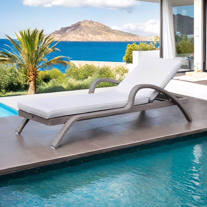 Swimming pool outdoor leisure lounge chair