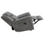 Artrice Upholstered Padded Arm Glider Recliner Grey-278515033