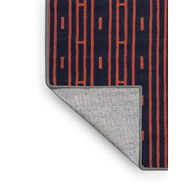 Machine Washable Trellis Purple Area Rug, Round 3'