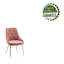 Chaise de salle à manger en velours touffetée Fabriciano-245071935