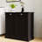 Black E1 Laundry Sorter, Two Compartments, Coated, Removable Bags, 100 Lbs Load-bearing, Assembly Required With Screw Bag And Electric Drill Classifier Compartments - Painted Shell-478333152-478333154