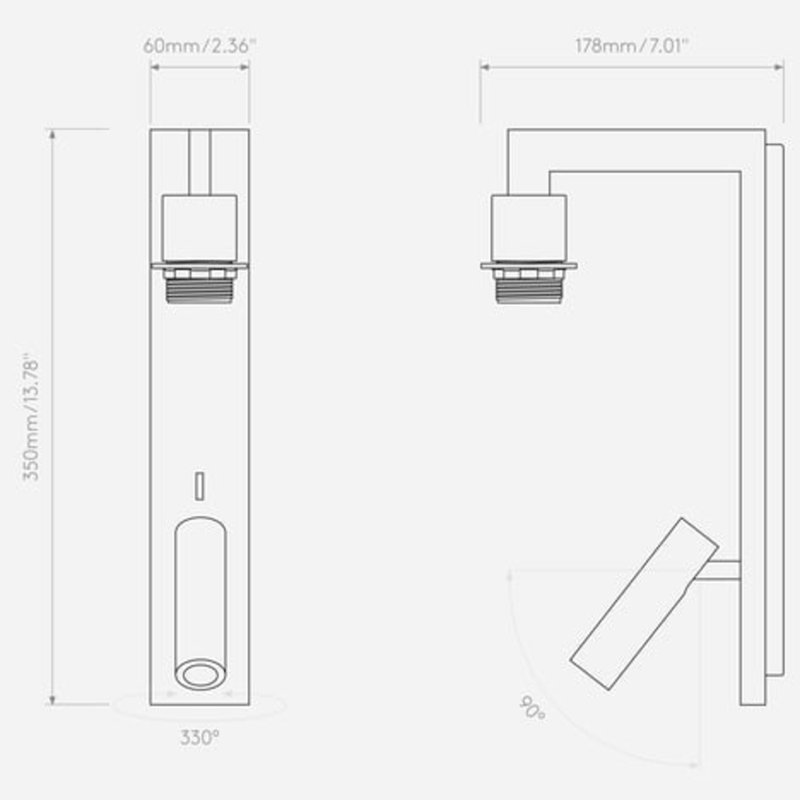 Ravello 2 - Light Armed Sconce, Bronze, Putty, Polycotton
