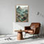 «Layered Canyon Rock Formations with Winding River», art mural sur toile-133065869
