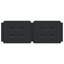 Coussin de tête de lit vidaXL - noir-1035415951-1035415949