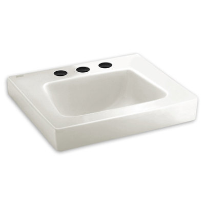 American Standard Rondalyn 18 " Vitreous China Rectangular Bathroom Sink with Faucet and Overflow Hole