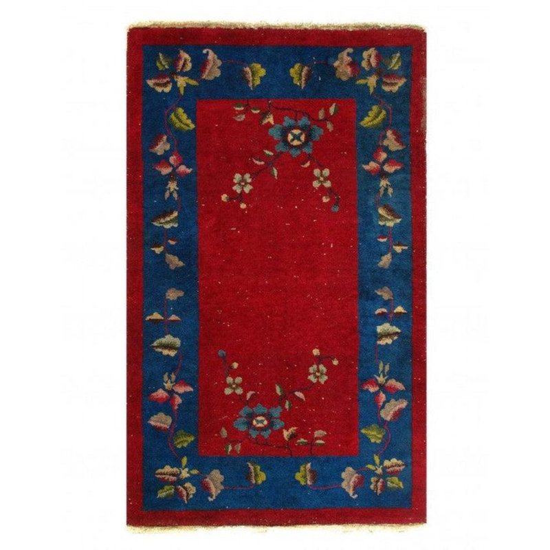 Mikhala Oriental Area Rug in Red