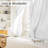 Non-See-Through Privacy Sheer Curtains 2 Panels, 52" Wide Grommet Window Curtains Drapes for Living Room Bedroom- Home Decoration Light Filtering Elegant Window Drapes-2131170499-2131170496