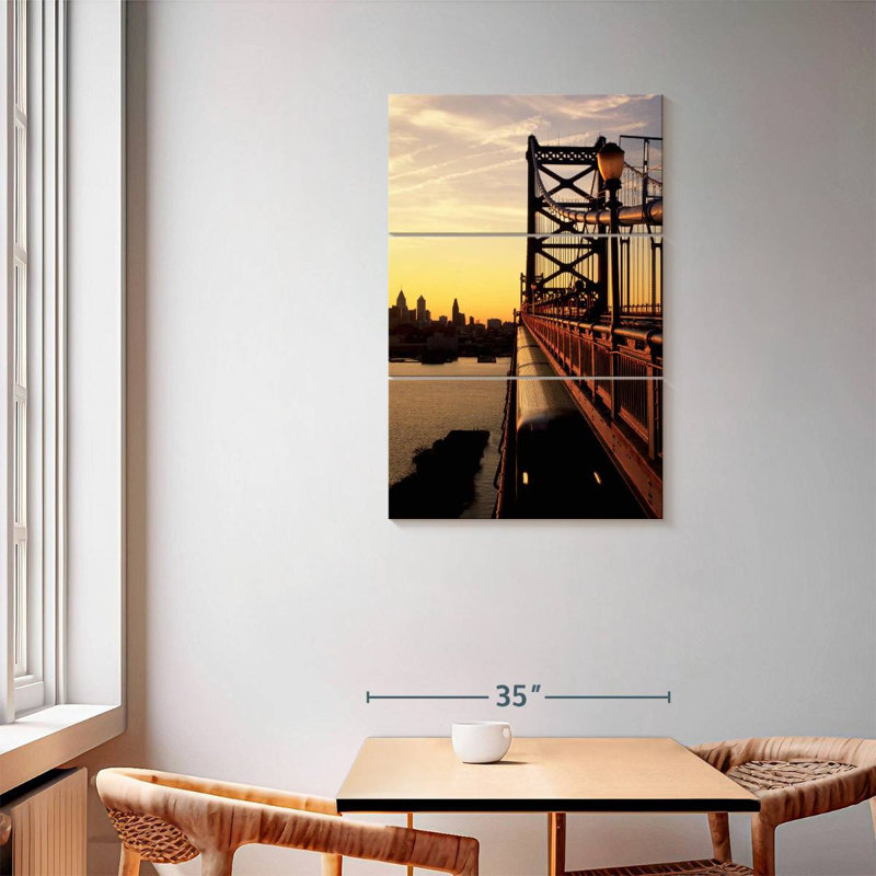 Lilie Benjamin Franklin Bridge, 57" H x 36" W