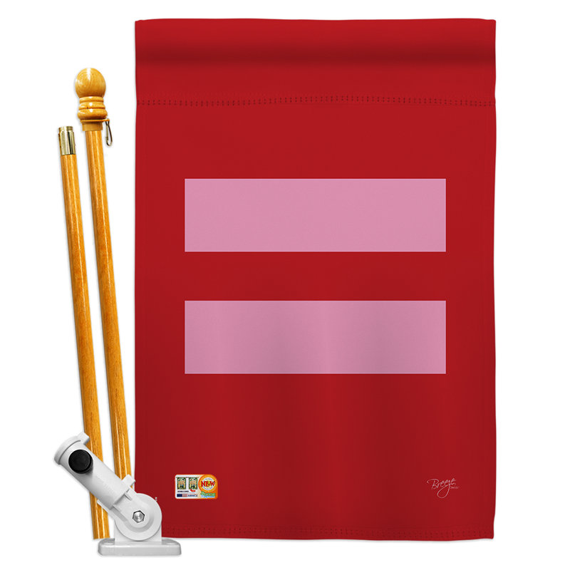 Double Sided 40'' H x 28'' W Polyester Flag Set