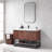 Mahon 48 " W Freestanding Standard Free Standing 1 Single Vanity Bathroom Vanity With Cultured Marble Top-799118444-799026250