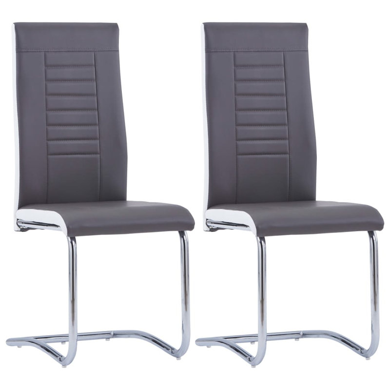 Binani 45cm H Upholstered Cantilever Chair, Charcoal Purple