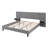 Velvet Upholstered Bed Frame, Modern Platform Bed With Headboard And 2 Nightstands, Diamond Tufted Design-522603662-522603648