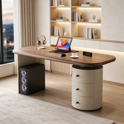 Modern minimalist style study desk