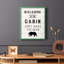 «Welcome to the Cabin», reproduction encadrée en bois massif-1817841247-1817841244